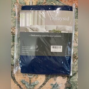 Navy Blue Blackout Curtains 52 x 63, 2 Panels
